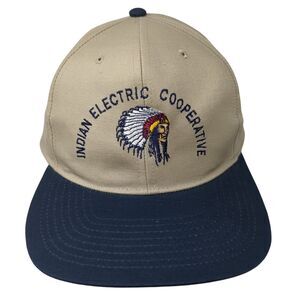 Indian Electric Cooperative Snapback Hat Multi OS Adjustable Embroidered Macco